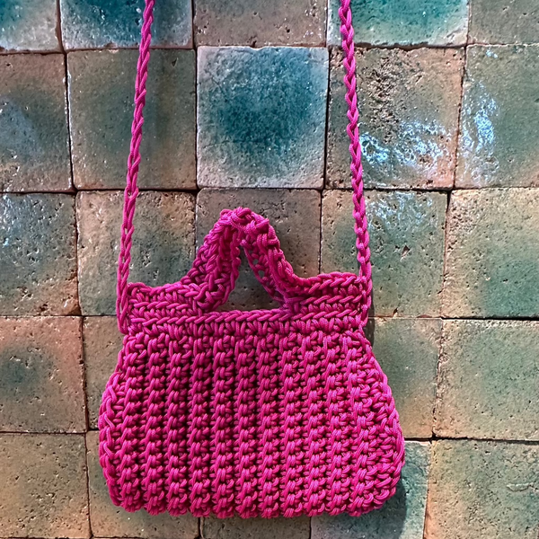 SAC CROCHET ROSE