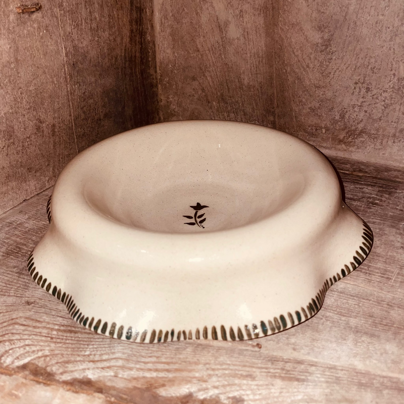 VIDE POCHE / CENDRIER / GAMELLE - FLEUR KAKI