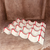 REPOSE 12 OEUFS - CARREAUX ROUGES