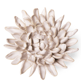 CERAMIC FLOWER IVORY CHRYSANTHEMUM