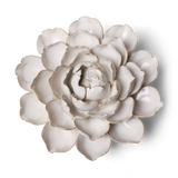CERAMIC FLOWER IVORY CABBAGE