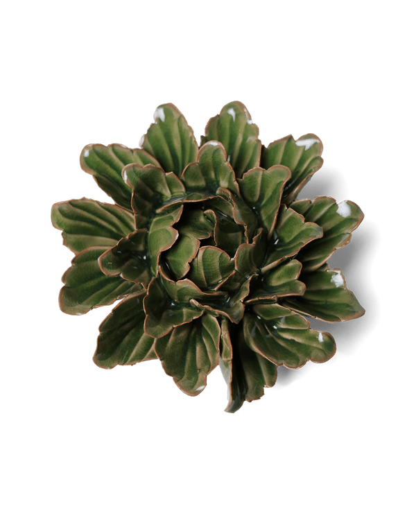 CERAMIC FLOWER GREEN SORBET PEONY