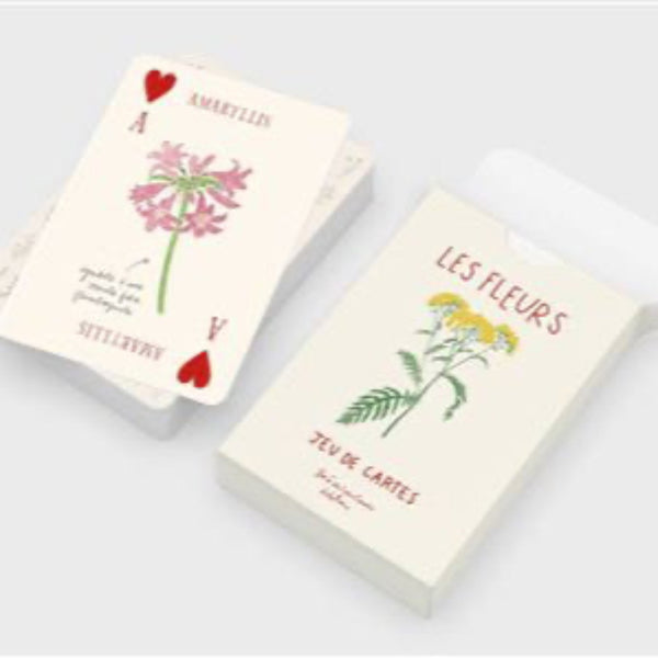 JEU DE CARTES LES FLEURS - ZOE DE LAS CASES