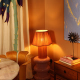 LAMPE MYRA EN SOIE BRONZE - GRAND MODÈLE