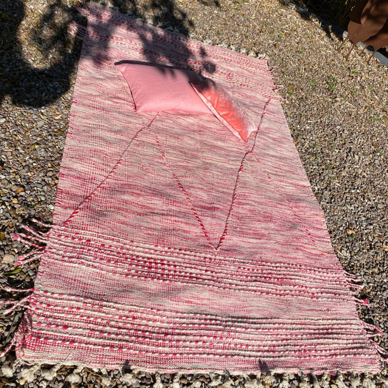 TAPIS KILIM FRAMBOISE ENVIRON 150x250 CM