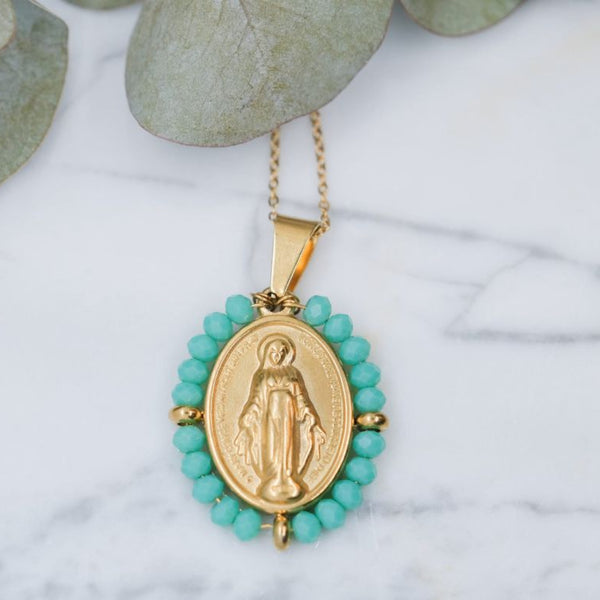 SAUTOIR OUR LADY TURQUOISE