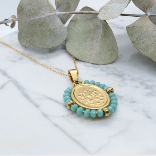 SAUTOIR OUR LADY TURQUOISE