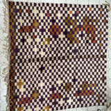 TAPIS 250x250CM BENI MRIRT DAMIER