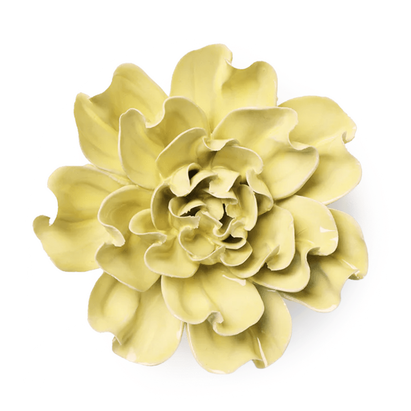 CERAMIC FLOWER LAME YELLOW