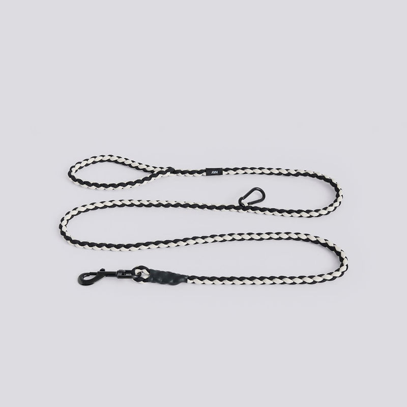 LAISSE AJUSTABLE POUR CHIEN NOIR ET BLANC - HAY