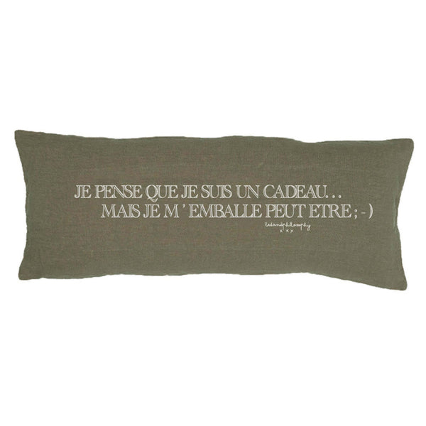 COUSSIN SMOOTHIE CADEAU KAKI - BED AND PHILOSOPHY