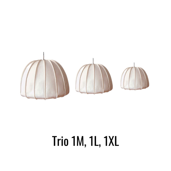 Suspensions papier - Trio 1M, 1L, 1XL