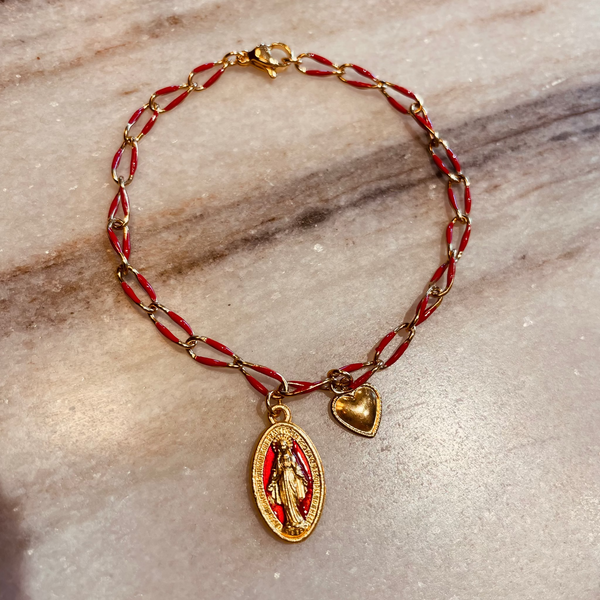 BRACELET BRELOQUE ROUGE
