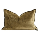 COUSSIN VELOURS ROYAL BRONZE 30x50 CM - MAISON DE VACANCES