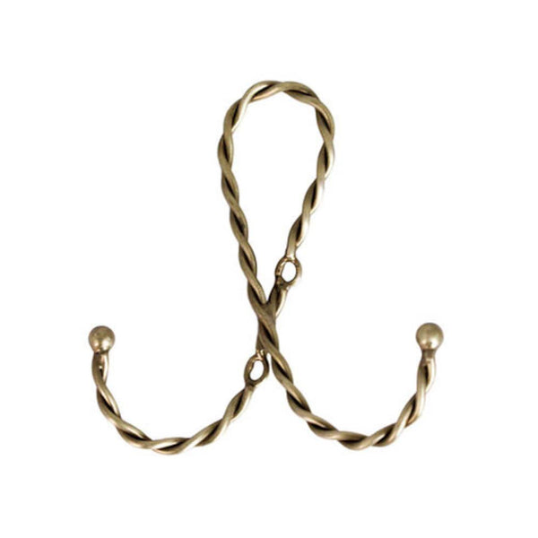 PATÈRE BOUCLE LAITON DOUBLE