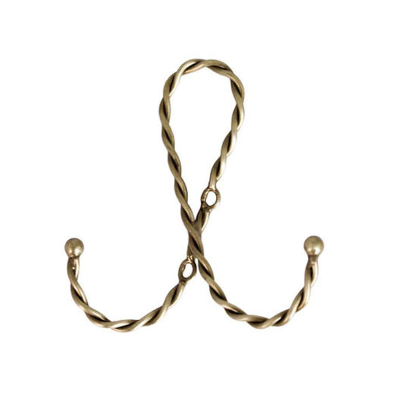 PATÈRE BOUCLE LAITON DOUBLE