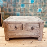 PETIT MEUBLE BAS AVEC 2 TIROIRS