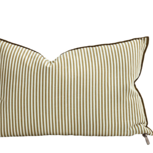 COUSSIN TOILE PORTOFINO BRONZE 40X60 CM - MAISON DE VACANCES