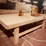 TABLE BASSE EN ORME 146x66cm