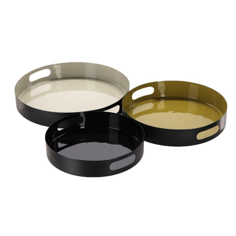 PLATEAUX AVEC POIGNEES NOIR