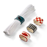 LOT DE 4 RONDS DE SERVIETTE- SERAX