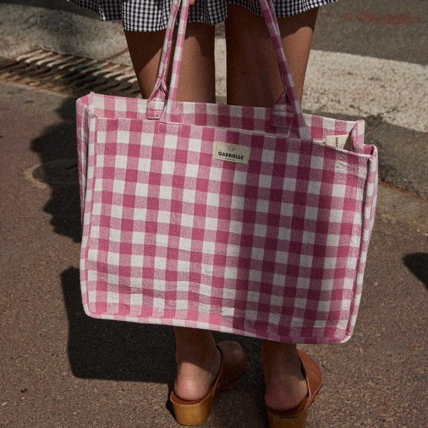 SAC DE PLAGE HONORÉ ROSE VICHY - GABRIELLE PARIS