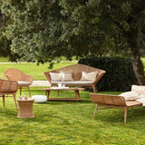 BANQUETTE 210 EN OSIER ET ACIER - OUTDOOR - CFOC