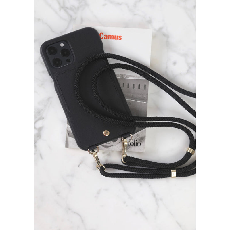 COQUE CUIR NOIRE LOU - LOUVINI