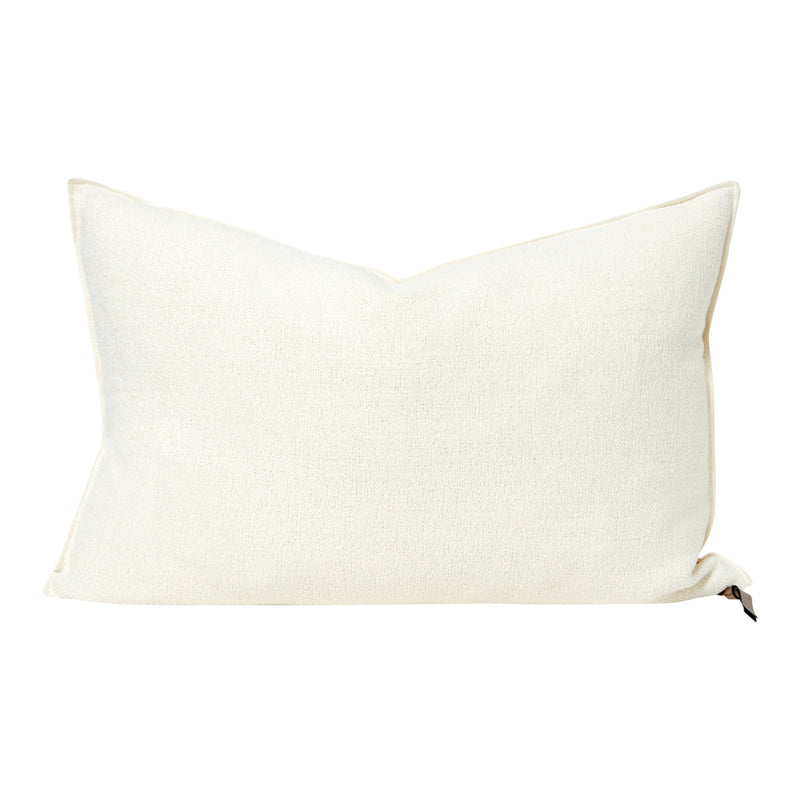 COUSSIN CHENILLE SOFT WASHED OFF WHITE 40x60 - MAISON DE VACANCES